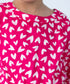 Kids East Girls Pink 2 Piece Printed Linen Set